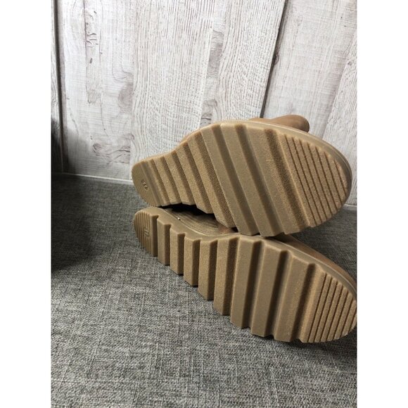 Universal Thread Womens Boots Size 11 Cognac Brown Linda Ankle Bootie Slip On - Picture 6 of 8